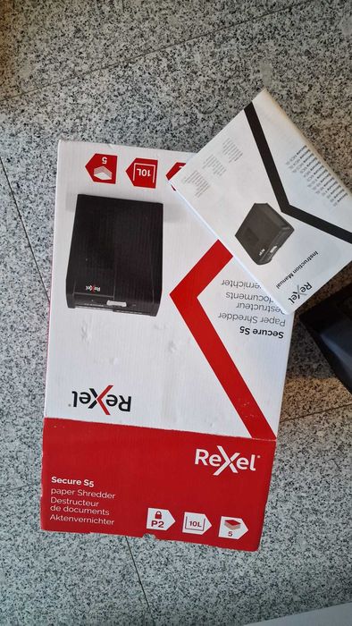 Destruidora papel REXEL Secure S5 nova na caixa P2 5 folhas