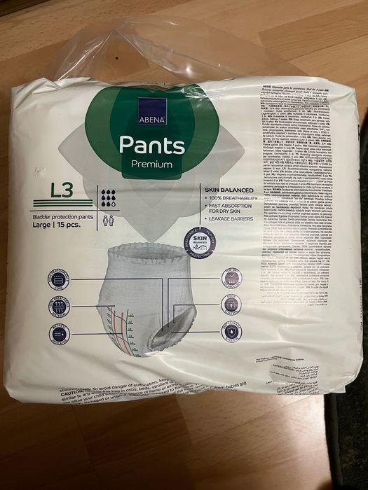 2 x Abena Pants Premium majtki chłonne L3  (3400 ml)