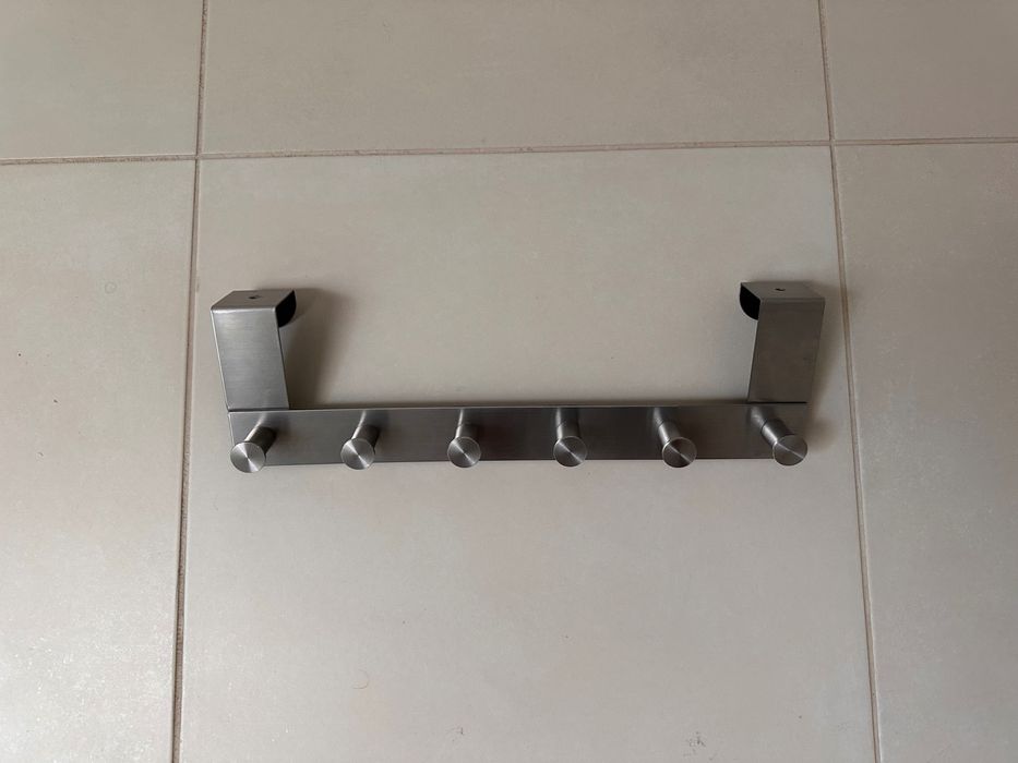 Cabide para porta em aço inoxidável