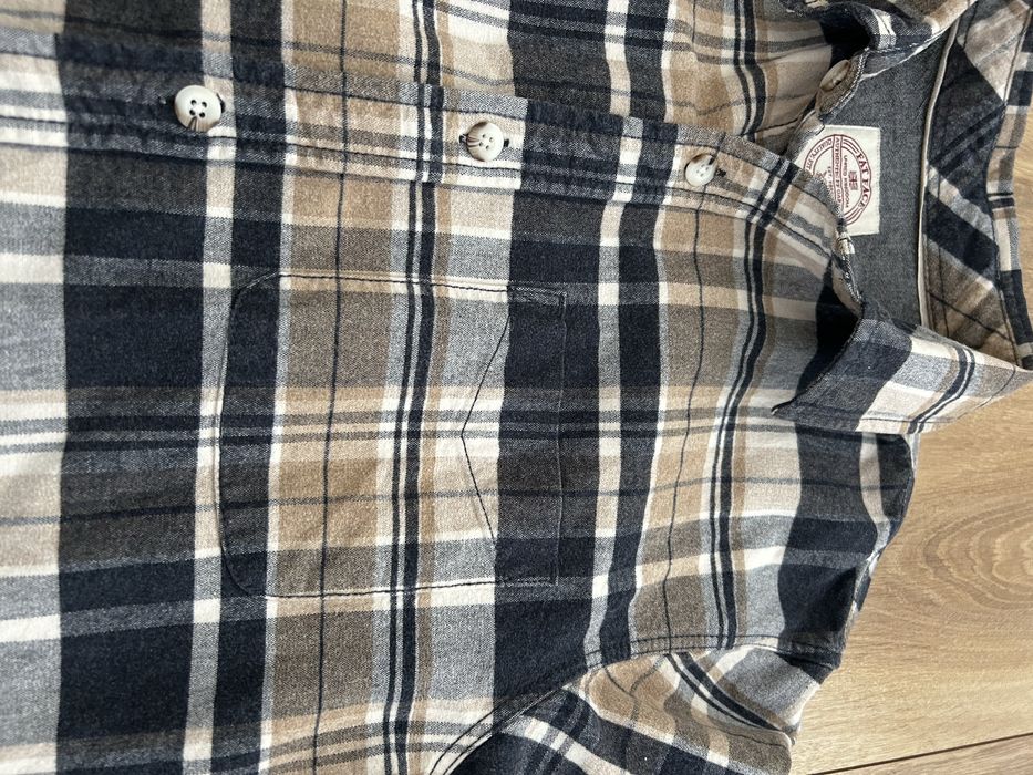 Flanelowa koszula w kratę, rozmiar M