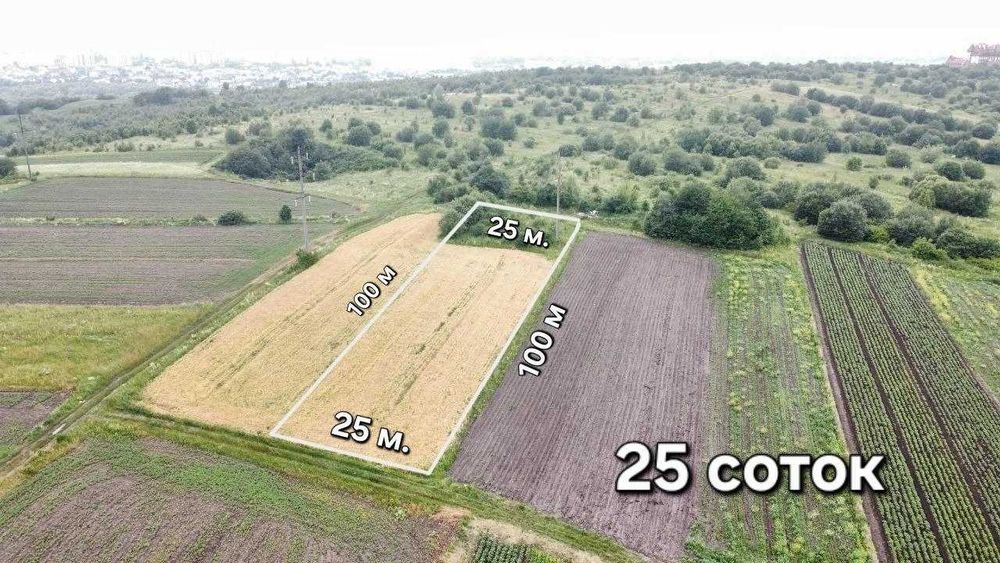 Продаж земельної ділянки 25 соток, Підлужжя, світло, бізнес