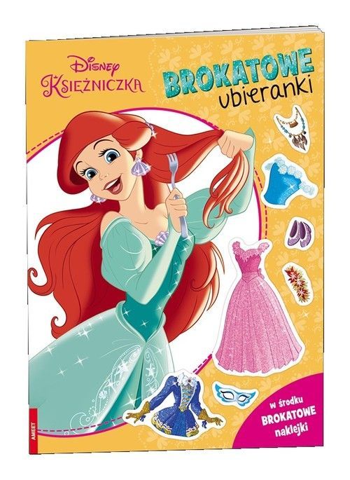 Disney Księżniczka Brokatowe Ubieranki