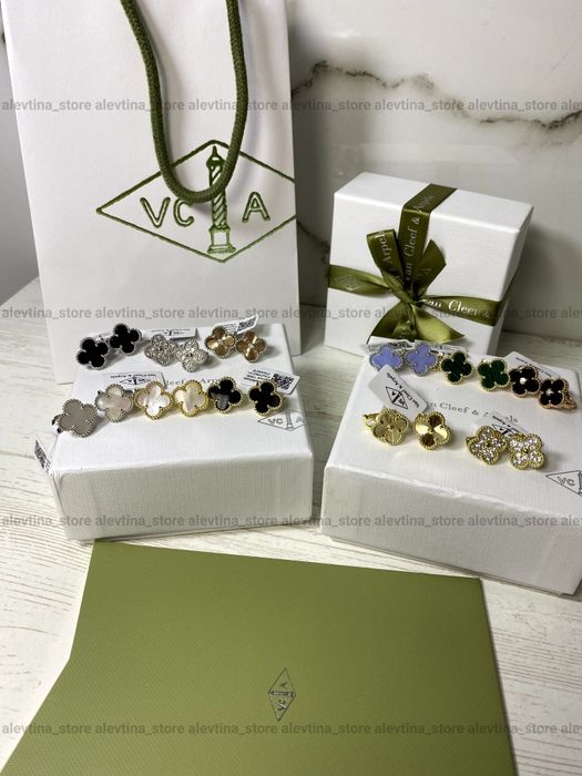 Браслет Van Cleef Сережки Ван Кліф Підвіска Ван Клиф VC