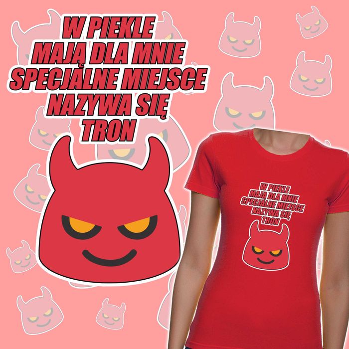 Specjalne miejsce w piekle - bluzka damska t-shirt z nadrukiem