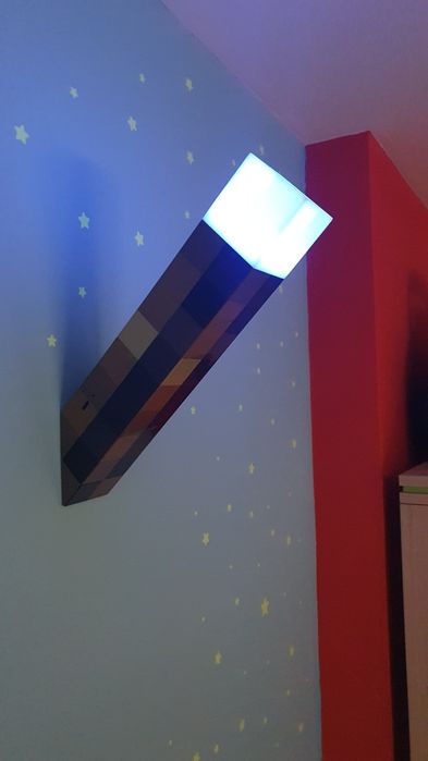 Lampka nocna dekoracyjna Minecraft pochodnia