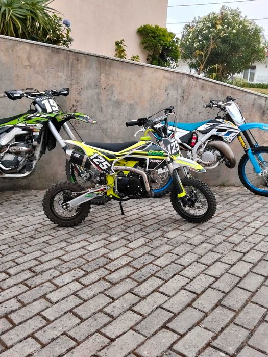 Mota 125 semi automática pit bike