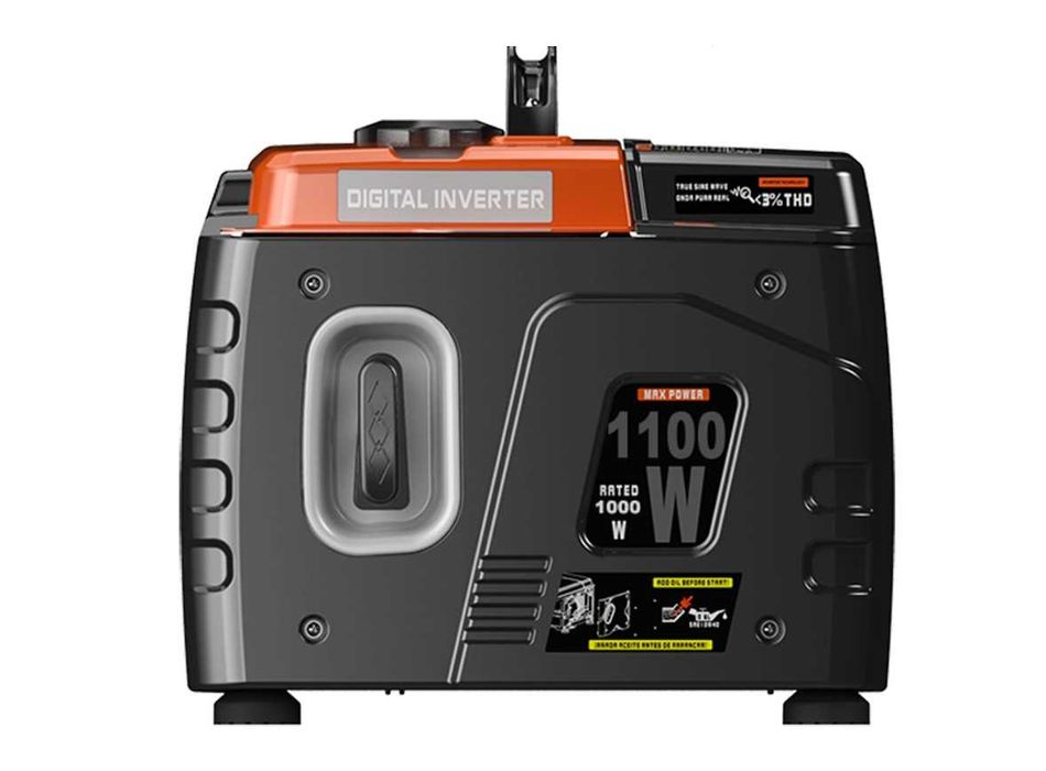 Gerador inverter a gasolina arranque manual 1000/1100W