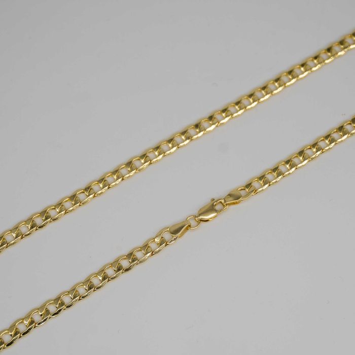 Złoty łańcuszek 585 9,08 gram 55cm Pancerka dmuchana 5,4mm NOWY