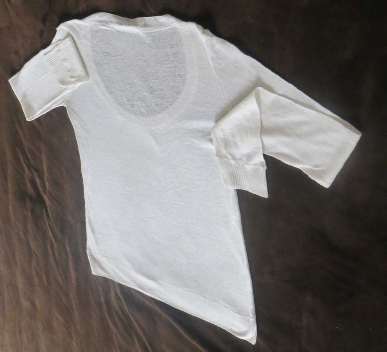 Camisola Branca, Malha muito fina, Máximo Dutti - Tamanho S