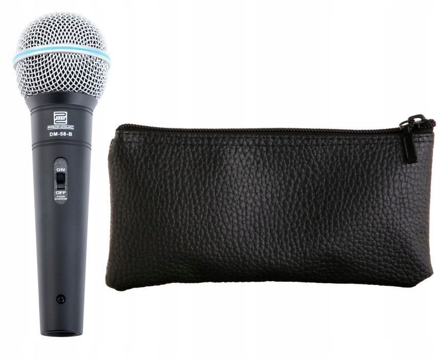 Pronomic DM-58-B mikrofon do śpiewu mowy XLR metalowy