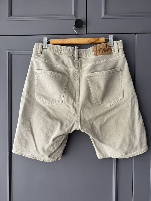 Calções Zara Denim Bege Claro / Cru