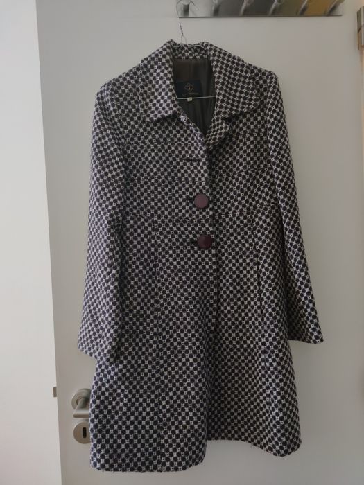 Casaco roxo comprido