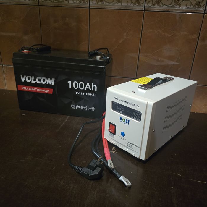 Джерело безперебійного живлення  + акумулятор 100Ah AGM