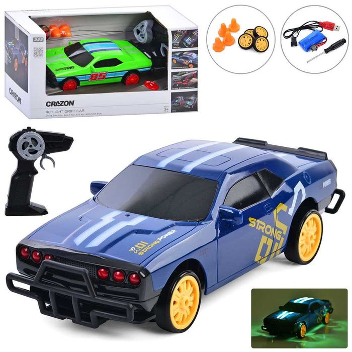 Дрифт машинка на радиоуправлении DODGE STRONG NEON Зеленый: 980