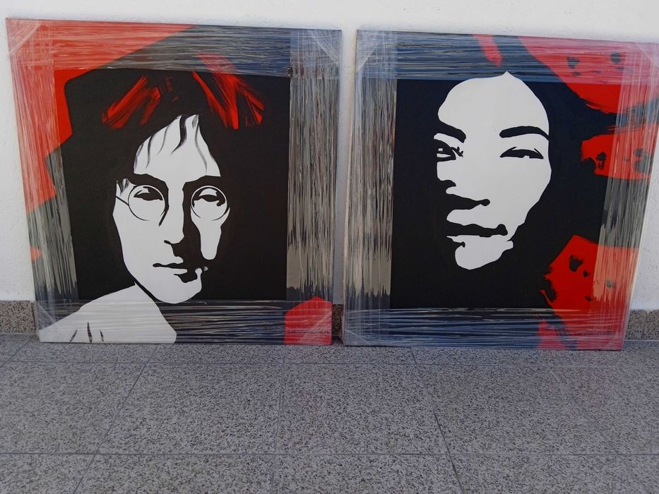 Quadros | Telas (John Lennon e Yoko Ono) | Os 2 Quadros (50€)