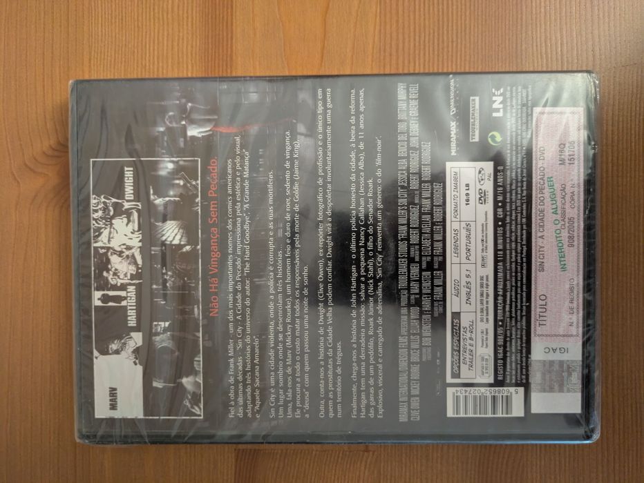 DVD NOVO e SELADO - " Sin City - Cidade do Pecado " (2005)