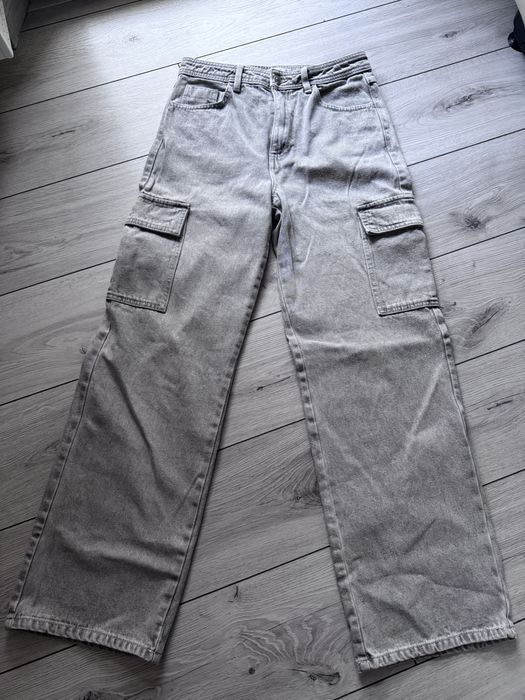 Spodnie Jeansowe jeans jasnoszare Cropp
