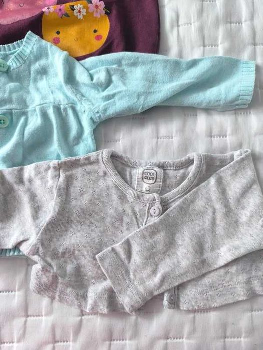 Bluza 2 sweterki dziewczynka 62