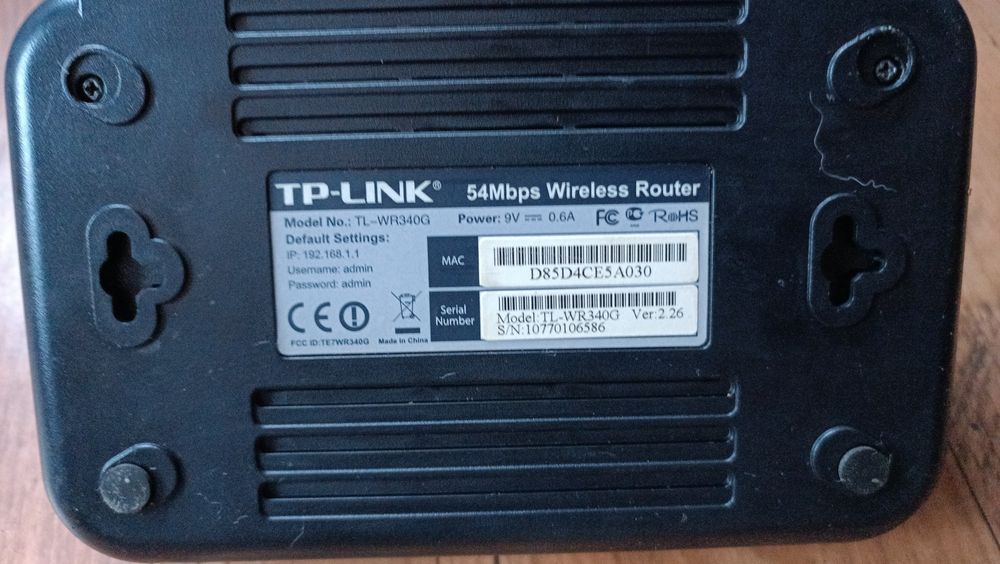 Router TP-Link TL-WR340G