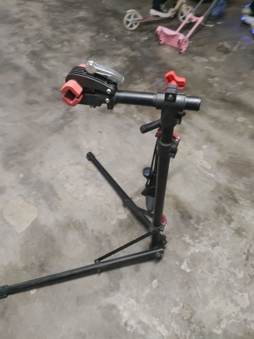 Suporte de reparação manutenção bicicleta + bomba de encher