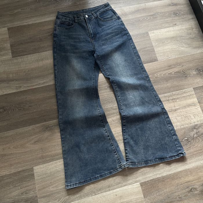 кльош флейред джинси flared jeans true religion x jaded london tupe zara zip y2k sk8 arhive opium
