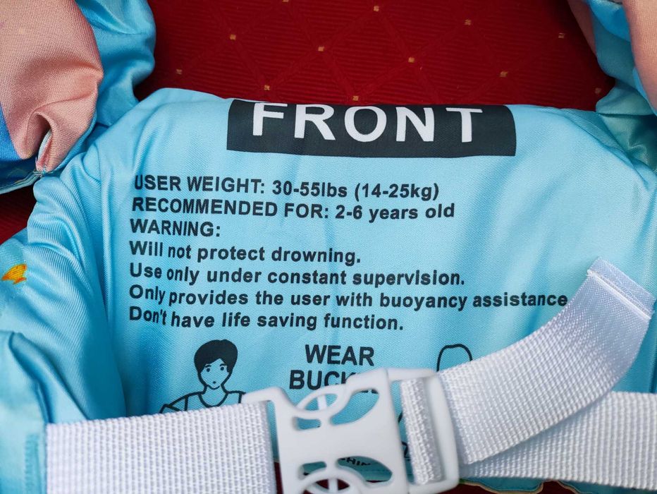 Kamizelka do Pływania dla Dziecka Dzieci Rękawki Kapok Pływaczki