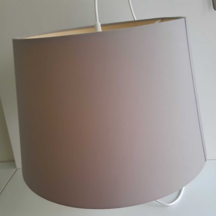 Candeeiro de Tecto IKEA Abajur Grande Cinzento