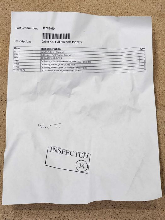Комплект кабелів ISOBUS Trimble 89285-00 (76941 77368 77413 75834)