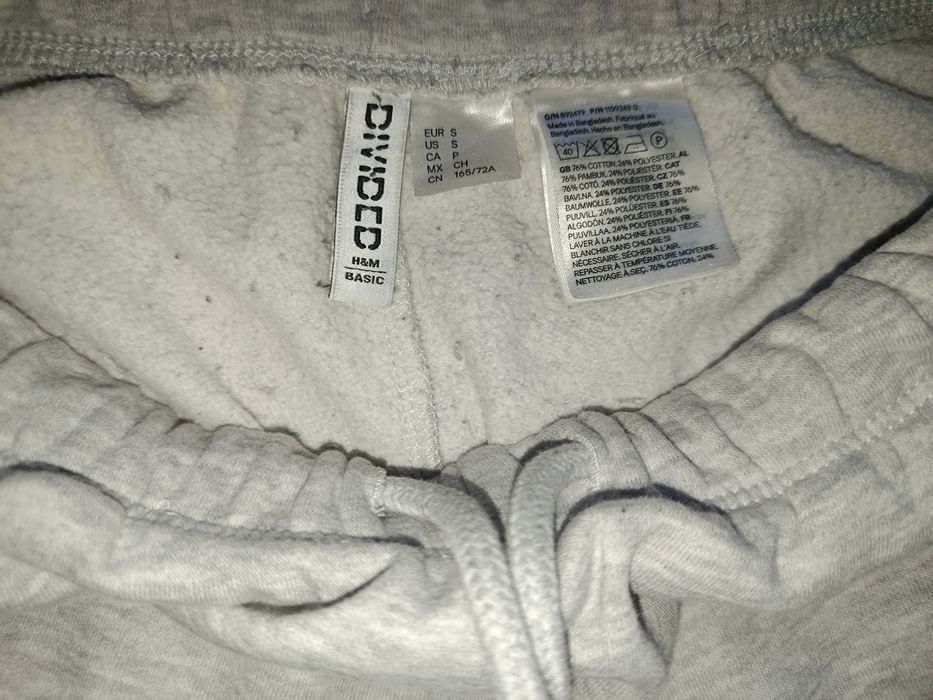 Штани широкі сірі H&M на шнурках широкий вихід