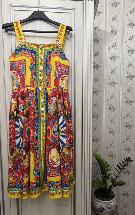 Сукня сарафан в стилі Dolce & Gabbana