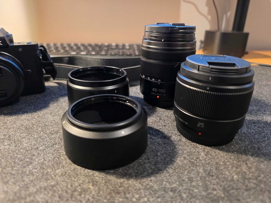 Panasonic Lumix G100D + 3 lentes, nova