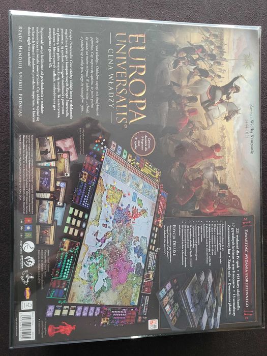 Gra planszowa Europa Universalis Cena władzy deluxe PL + dodatki