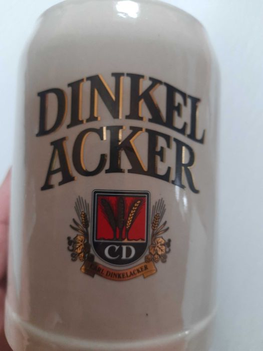 Kufel do piwa, gliniany/ceramiczny, Dinkelacker