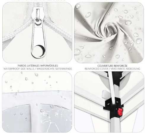 tendas dobráveis pop up com PROMOÇÃO laterais e pesos 3x3metros.