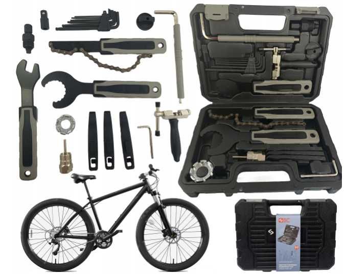NOWY Zestaw NARZĘDZI ROWEROWYCH 20 Części + Walizka