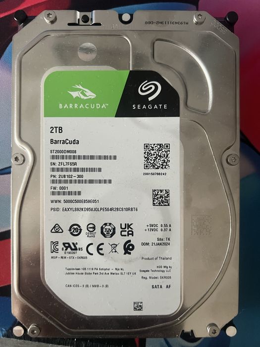2TB HDD - Seagate Barracuda