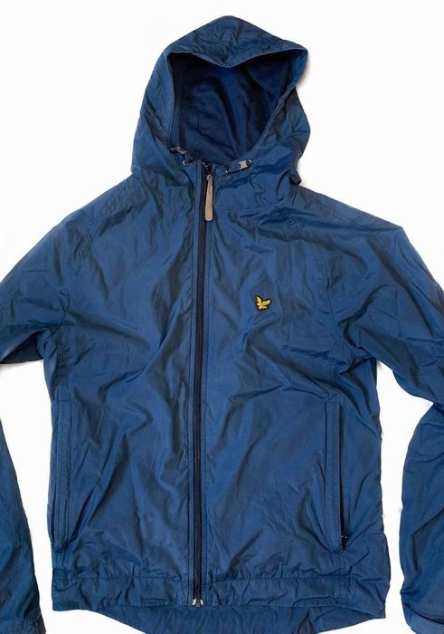 Вітровка Lyle & Scott синя з капюшоном, легка куртка (М)