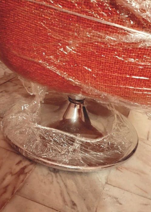 Cadeirão vermelho/laranja ótimo estado!