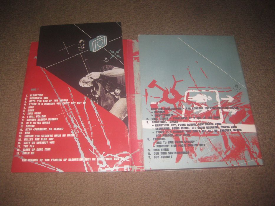 U2 "Elevation 2001: Live from Boston" Edição Especial com 2 DVDs em Digipack!