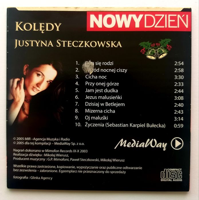 Justyna Steczkowska Kolędy 2006r