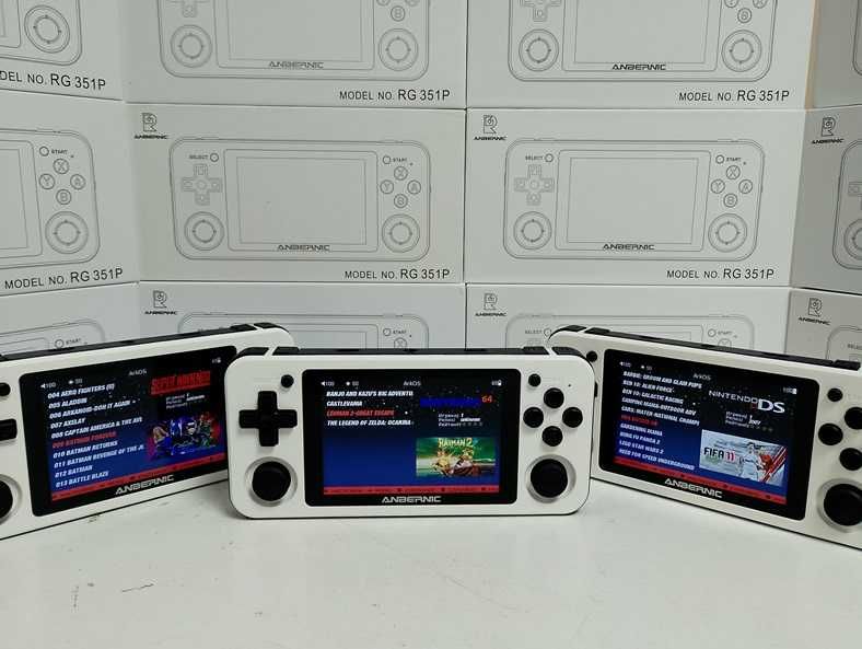Ігрова приставка Anbernic RG351P біла Денди Sega PlayStation Nintendo