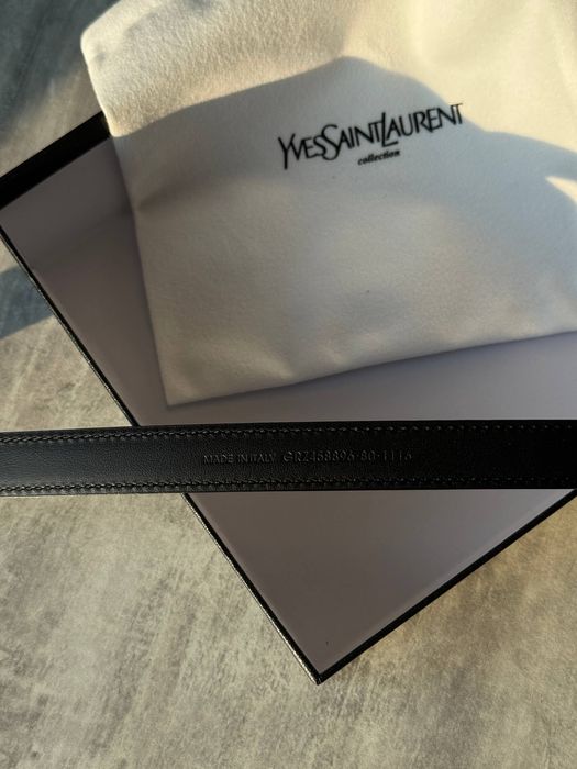 Ремінь шкіряний Yves Saint Laurent . Ремень YSL . У наявності!!
