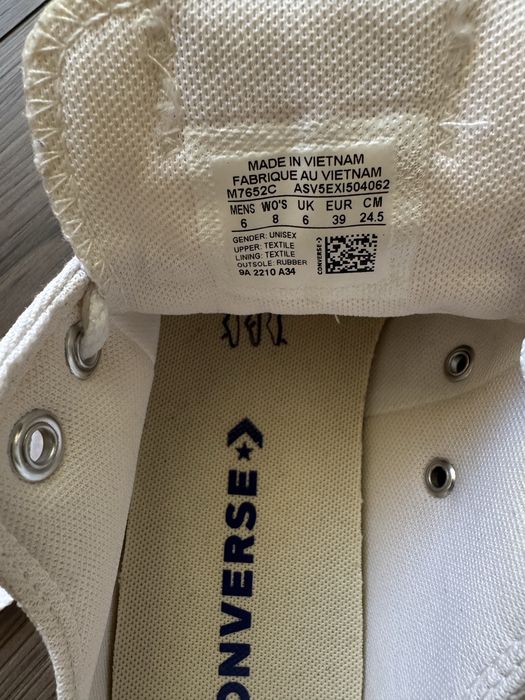 Кеди Converse білі 39 розмір