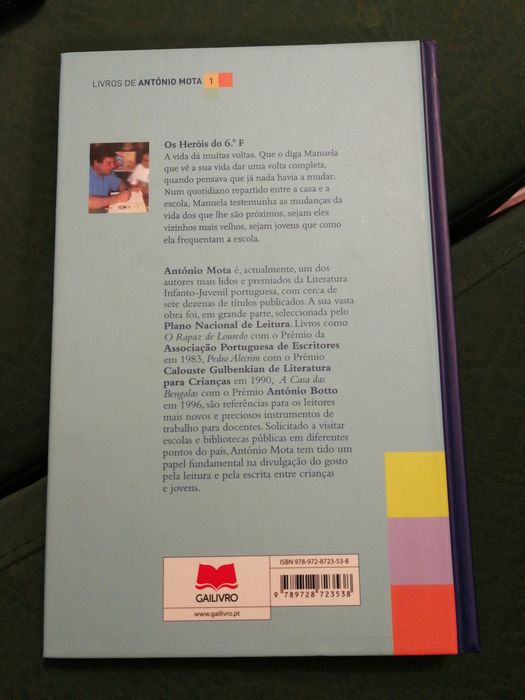 Livro "Os Heróis do 6° F" de António Mota