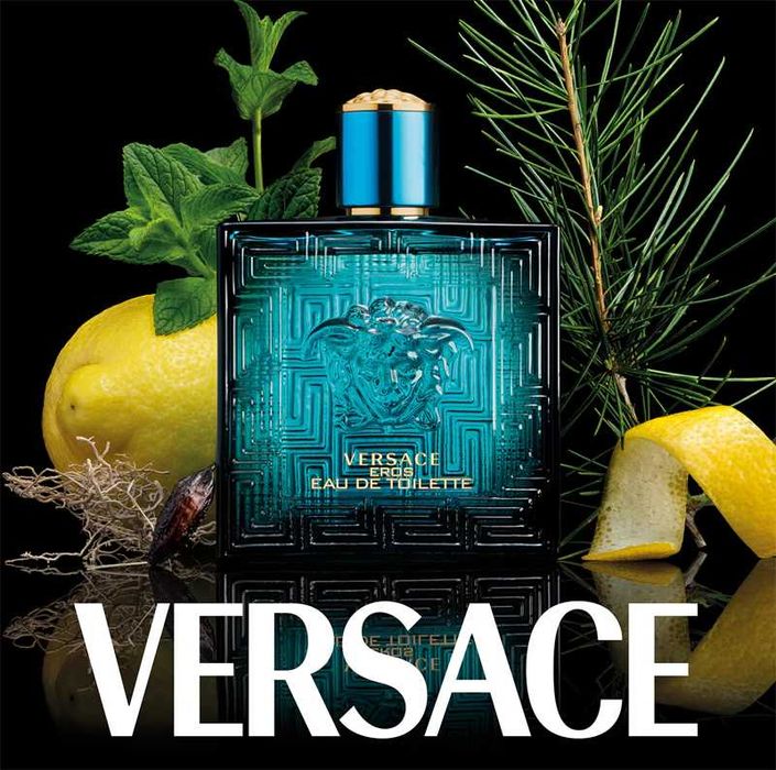 Perfume Versace Eros Eau de Toilette Masculino 100ml - Poderoso, Fresco e Sedutor