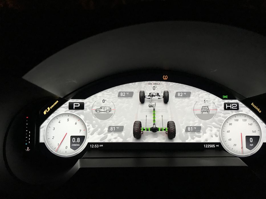 Новинка!! Toyota FJ Cruiser приборная панель FULL LED