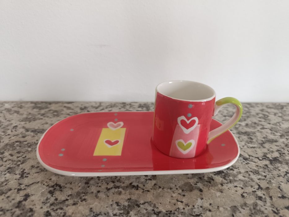 Chávena de café com pires