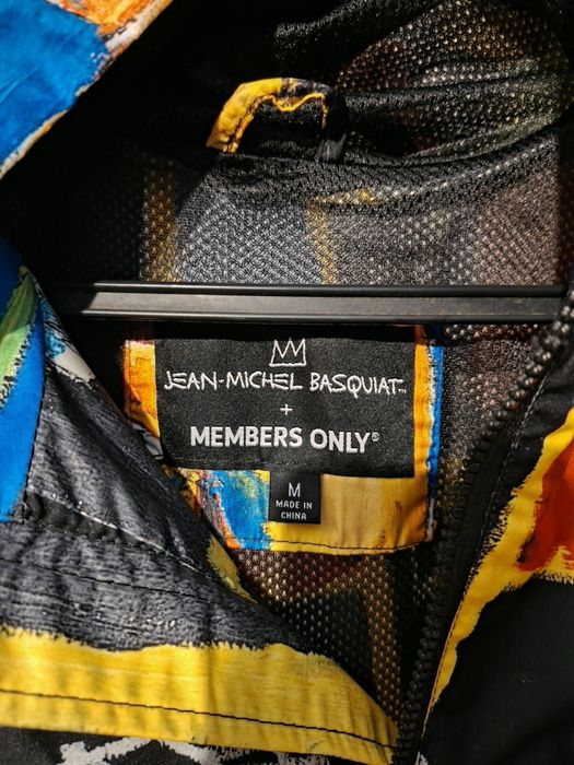 Casaco Windbreaker Members Only x Jean-Michel Basquiat (Tam. M) - Como Novo