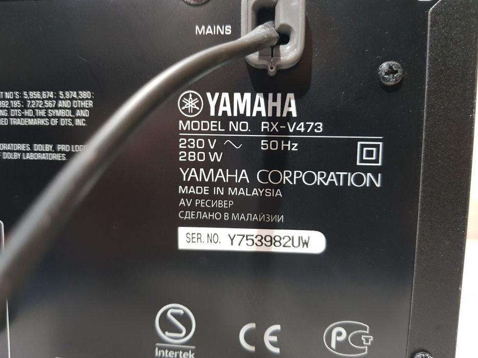 5.1AV-ресивер Yamaha RX-V473 5×115Вт,AirPlay 4K USB HDMI DLNA