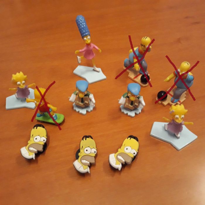 Bonecos Marvel, Simpsons, Pokémon, MInions - 1€